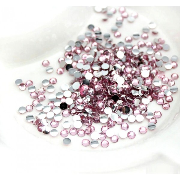 Strasuri din acril 3D Roz deschis de 2,0mm 1000 bucati SA020